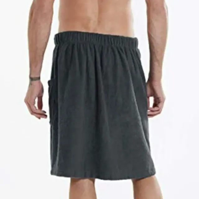 Men's multifunctional towel with pocket - elastic waist