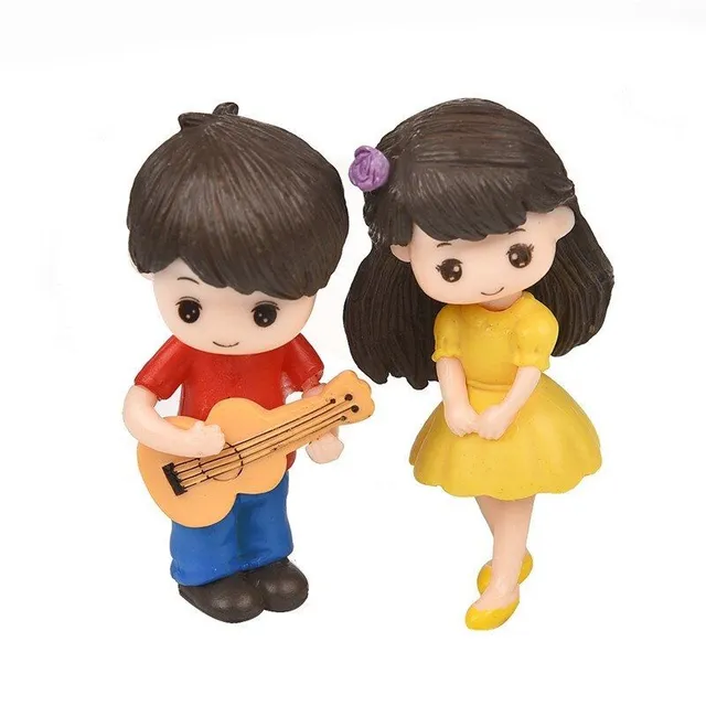 Decorative figures boy and girl
