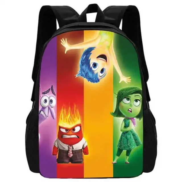 Stylish school backpack with small front pocket in motifs characters from a fairy tale In the head 2 - Inside Out 2