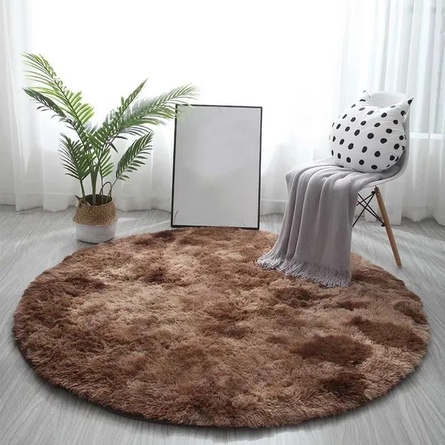 Fluffy Round Carpet Rzadko