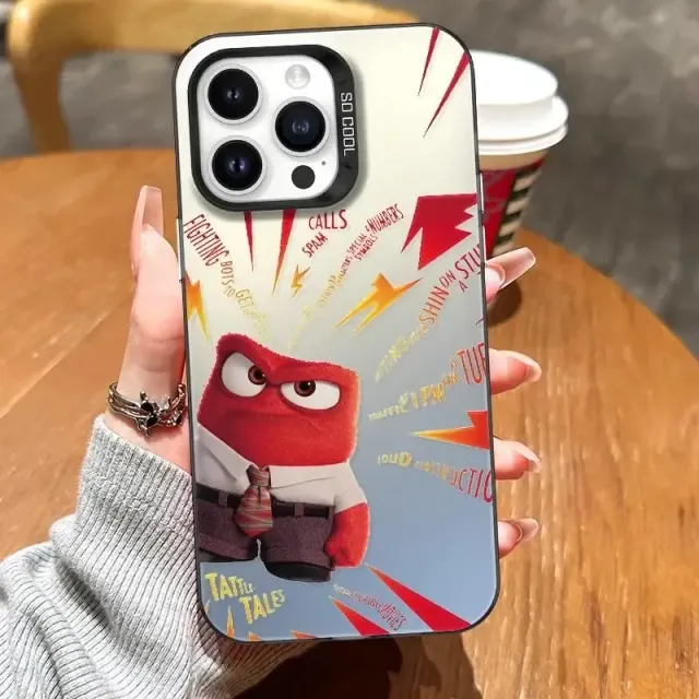 Husă drăguță și trendy pentru telefoanele iPhone cu diverse motive din desenele animate V în cap 2 - Inside Out 2