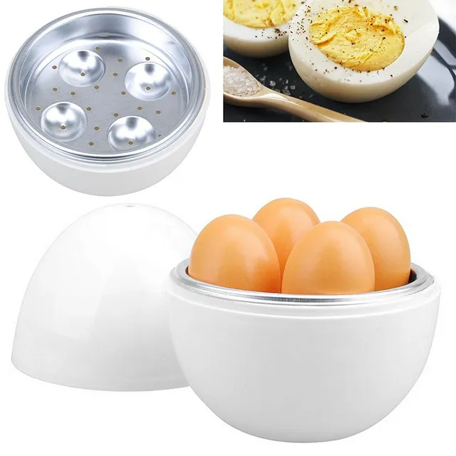 Portable microwave cooker for eggs