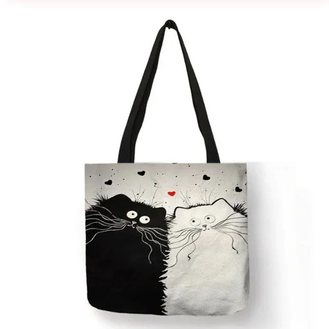 Solid bag with cats 40x40cm