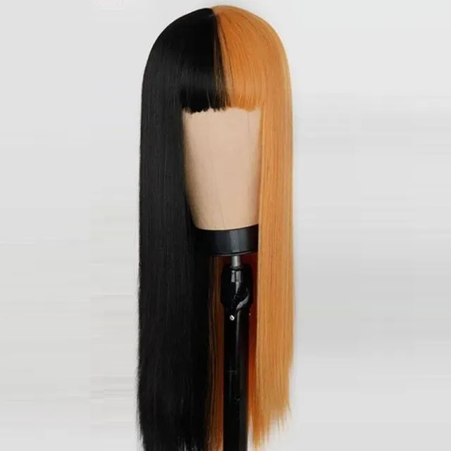 Two-color wig