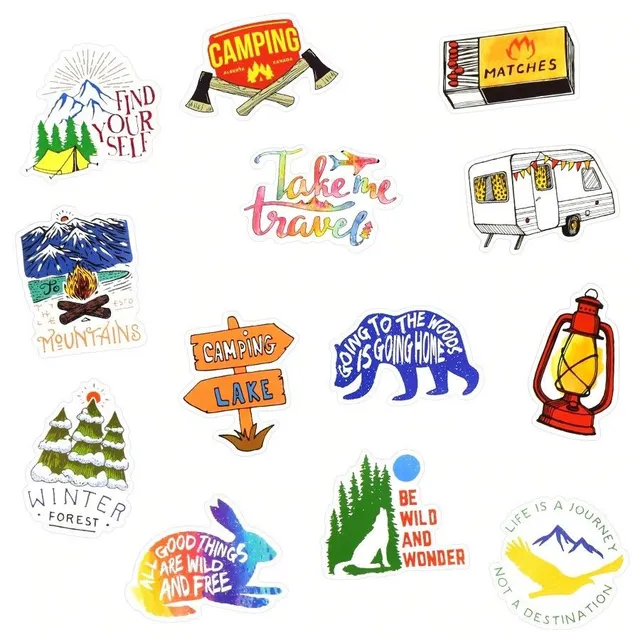 Sticker camping 50 pcs E330