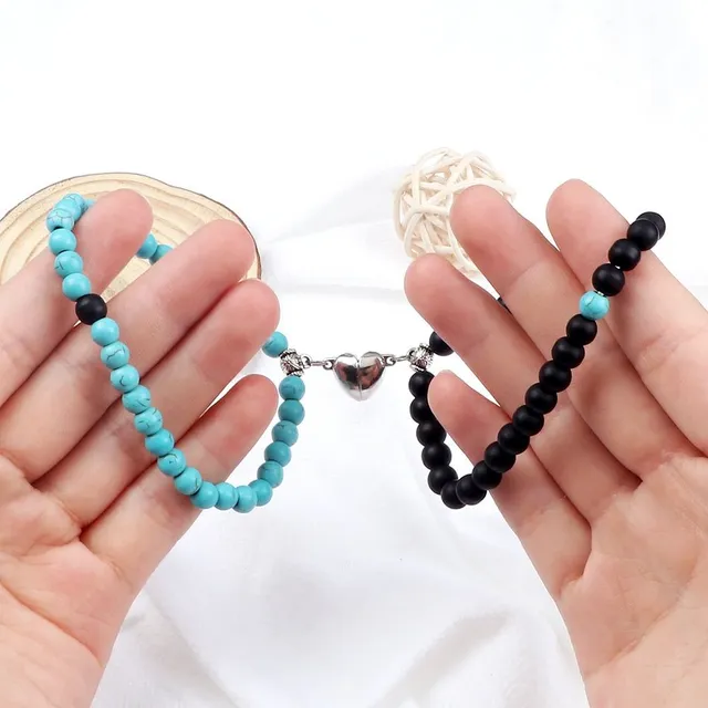 Magnetic bracelets for couples - more variants