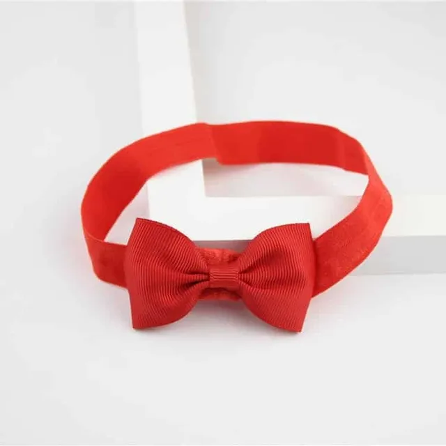 Girl elastic headband with bow