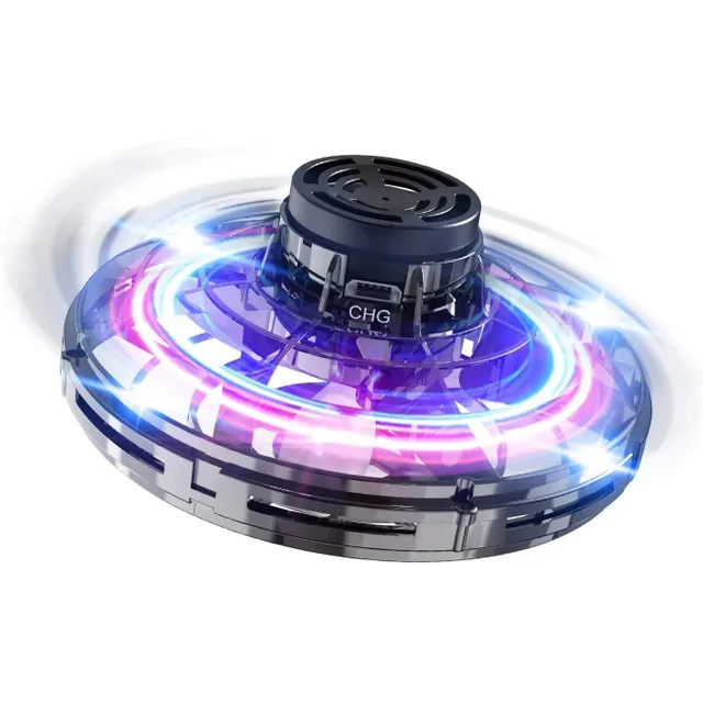 Flynova Flying Spinner Mini UFO Drone Hand Operated Flyorb Fly Fidget Toys Kids Adults Christmas Birthday Gift