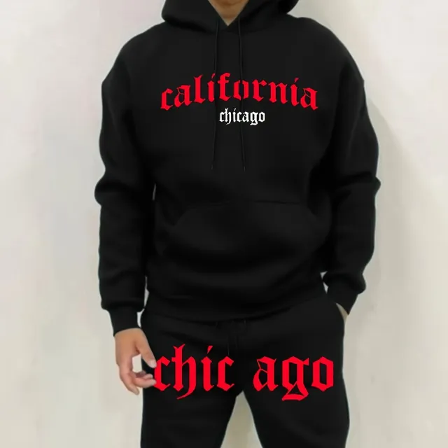 Men's tracksuit with California / Chicago print