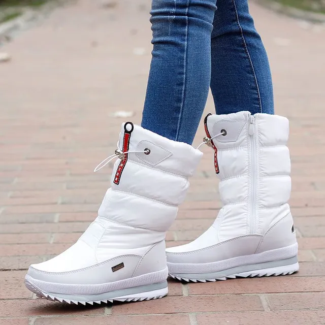 Stilvolle Schneeschuhe mit Sämischleder für Damen