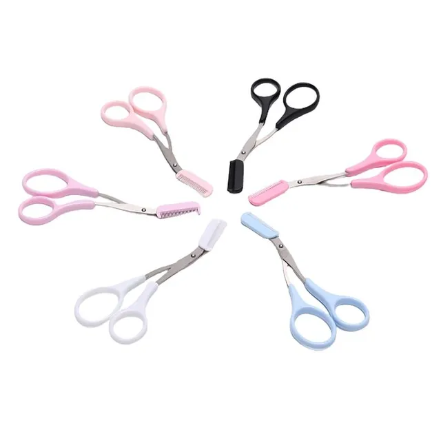 Eyebrow scissors with comb