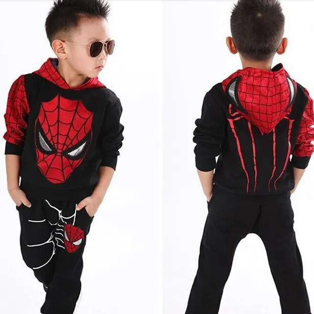 Set de trening pentru copii cu design stilat cu motiv - Spider-Man