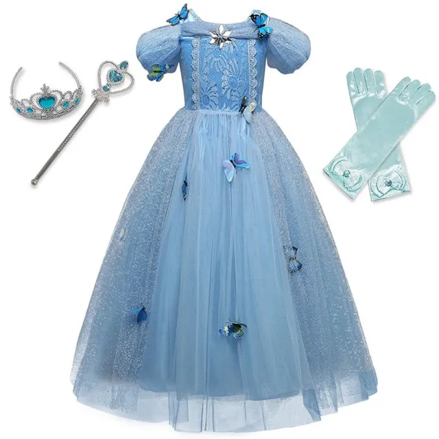 Disney printesa rochie pentru fete V7 4 roky