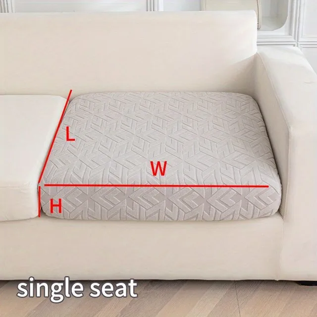 Jacquard elastic seat cover