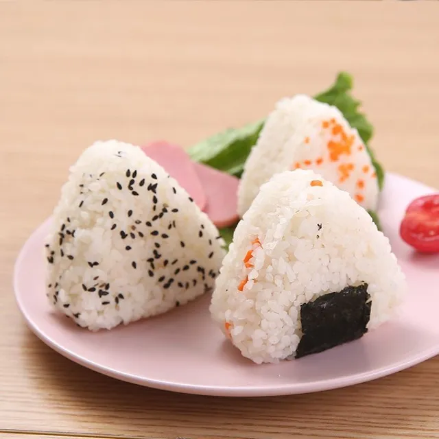 Sada 2 formics pre onigiri - trojuholník formics pre ryžové gule, pre jednoduché výrobu japonskej sushi