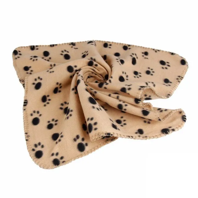 Dog blanket with paw printing