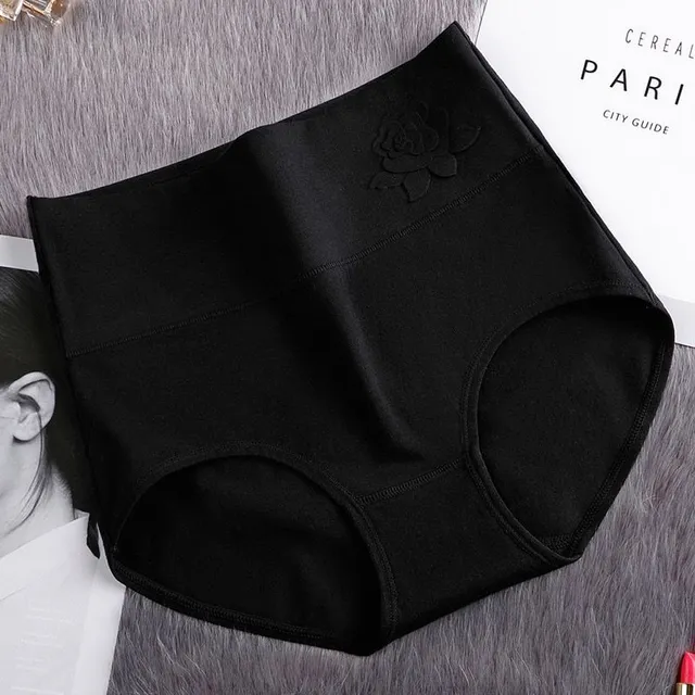 Cotton soft elastic panties with high waist