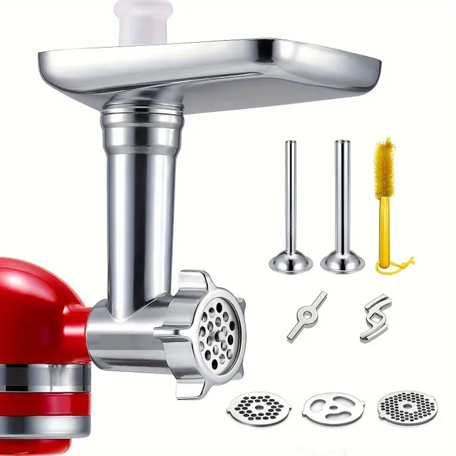Metal meat grinders KitchenAid with attachment for kitchen robots KitchenAid - Mele meat, fill sausages