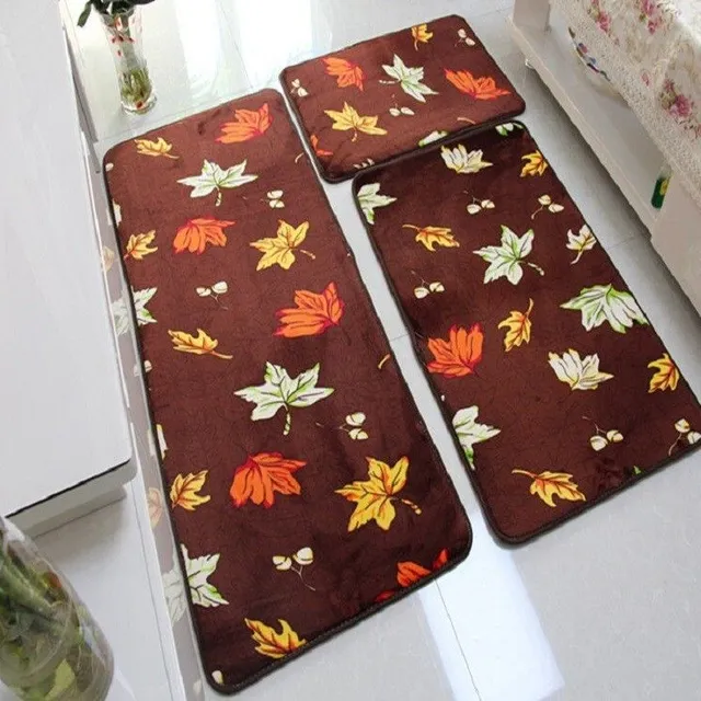 Bathroom mats with 3 pcs