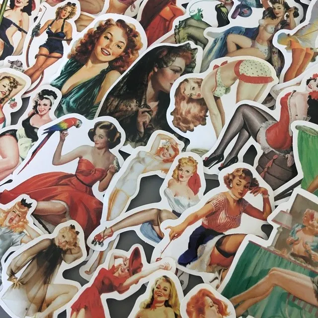 Women's stickers 50 pcs