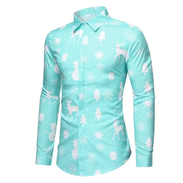 Men's long sleeve christmas shirt Chris