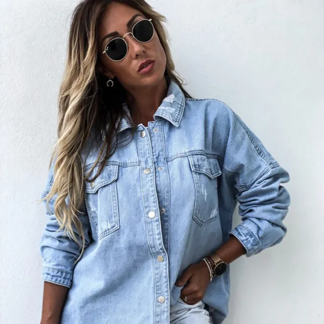 Women's Long Denim Jacket