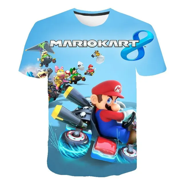 Tricou pentru copii cu design trendy cu Super Mario