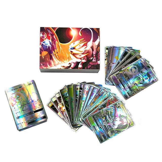 Zářivé kartičky Pokémon  - 200 ks