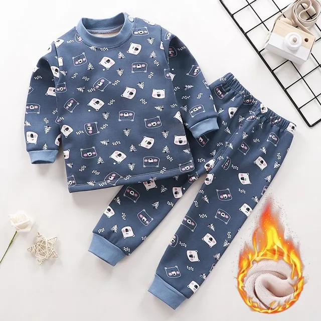 Children's cute pajamas for cold nights