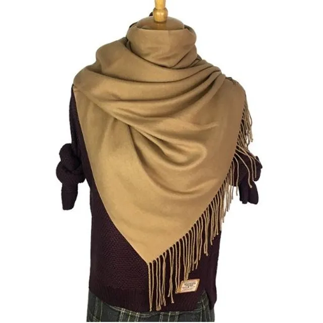 Eşarfă de caşmir de modă - 22 de culori khaki