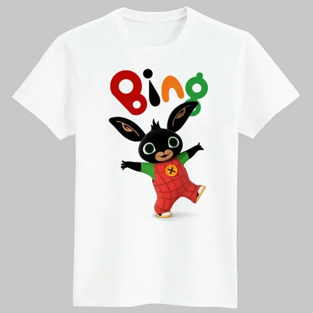 Baby stylish T-shirt with Bing bunny printing and his friends