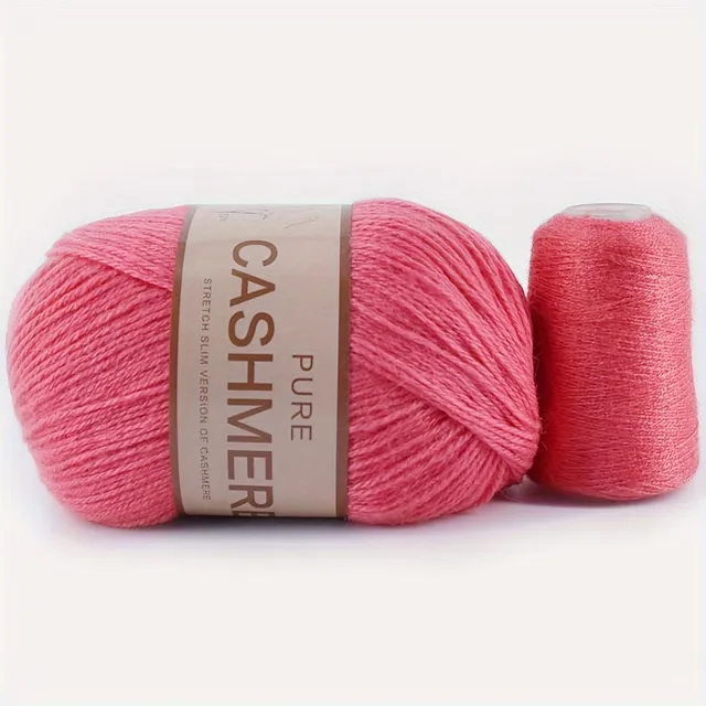 Beautiful 98% cashmere yarn for hand knitting and crochet - soft and suitable for machines - ball for scarves, sweaters and more