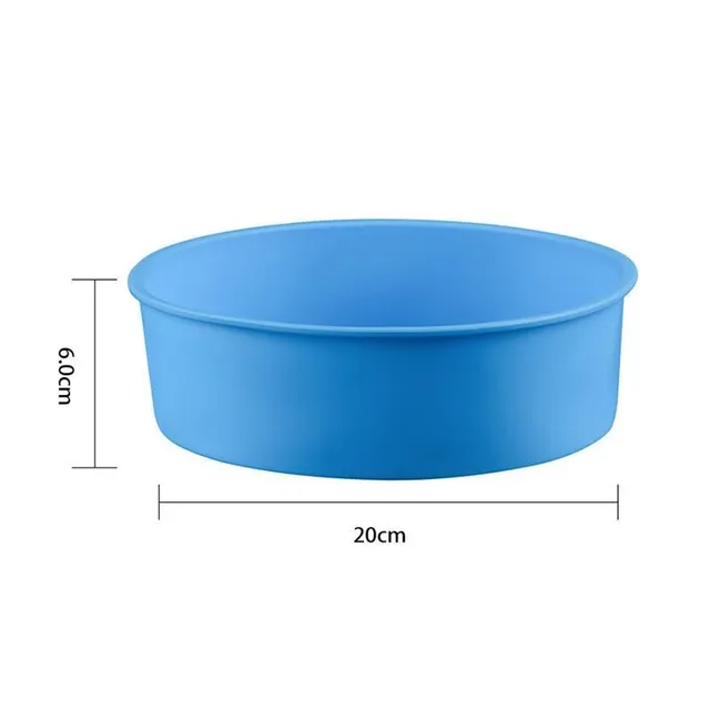 Silicone form for cake