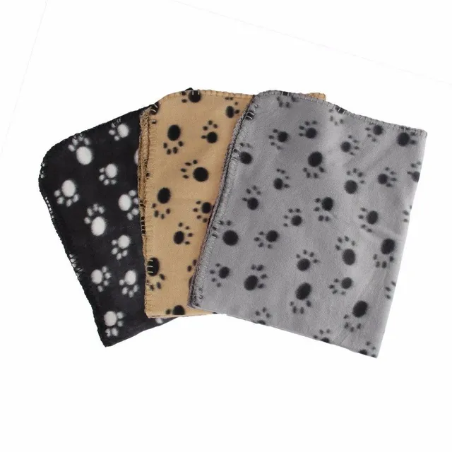 Dog blanket with paw printing