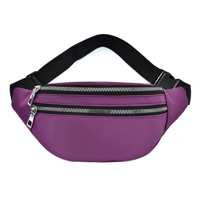 Women's fashion kidney bag with a simple look and double fastening