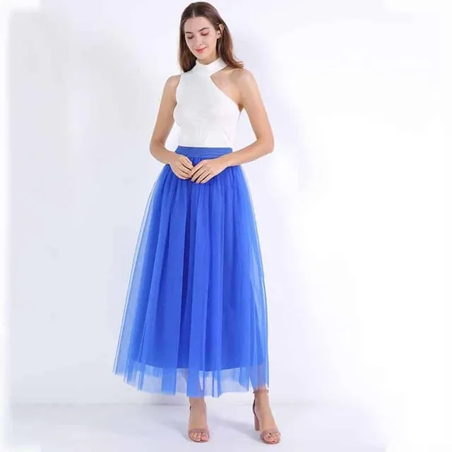 Women's tulle maxi skirt