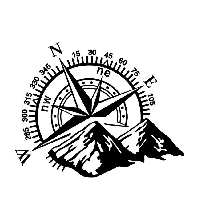 Sticker with compass A1517
