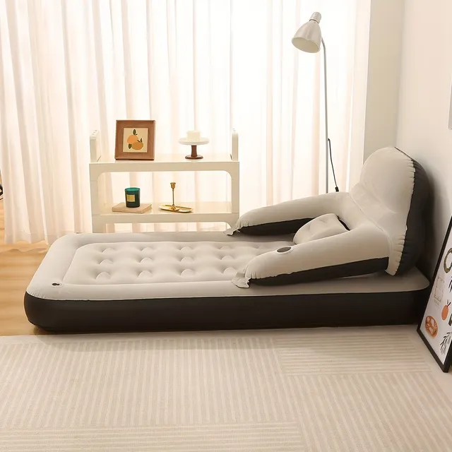 Felfújható ágy fejtámlával és párnákkal - Kényelmes ágy és ülés egyben