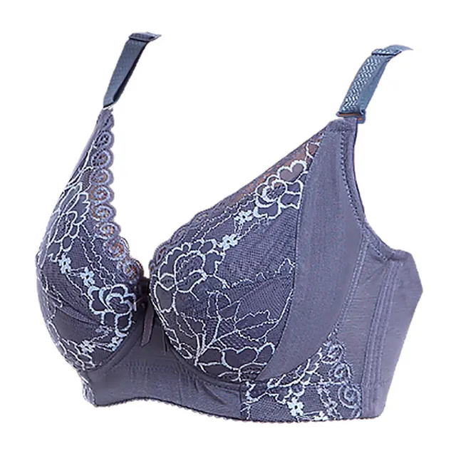 Bigger bust bra with flowers - 7 colours