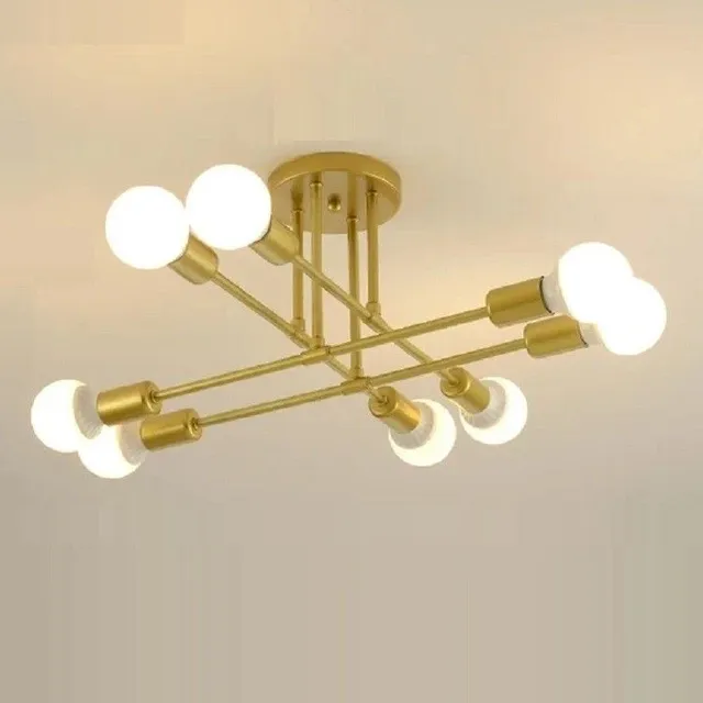 Minimalist ceiling lamp Metal chandelier in Nordic style Hinged LED lighting Modern chandelier for bulbs E27 70 x 20 cm