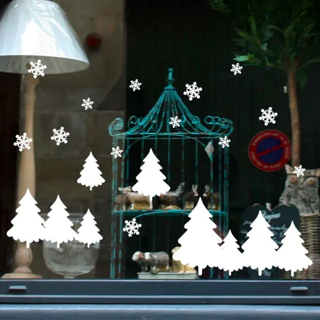 Christmas window stickers