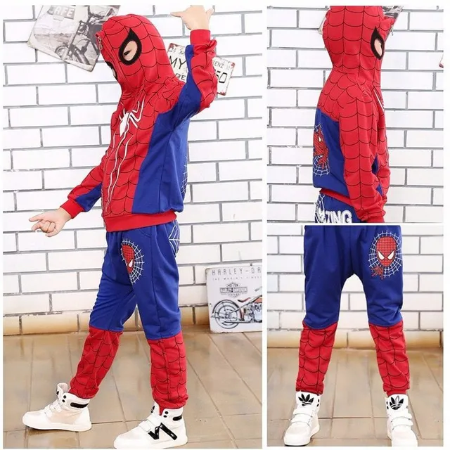 Dziecko cosplay tracksuit z drukiem Spider-Man