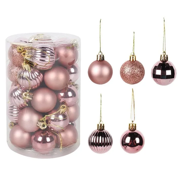 Set of Christmas decorations - different colours