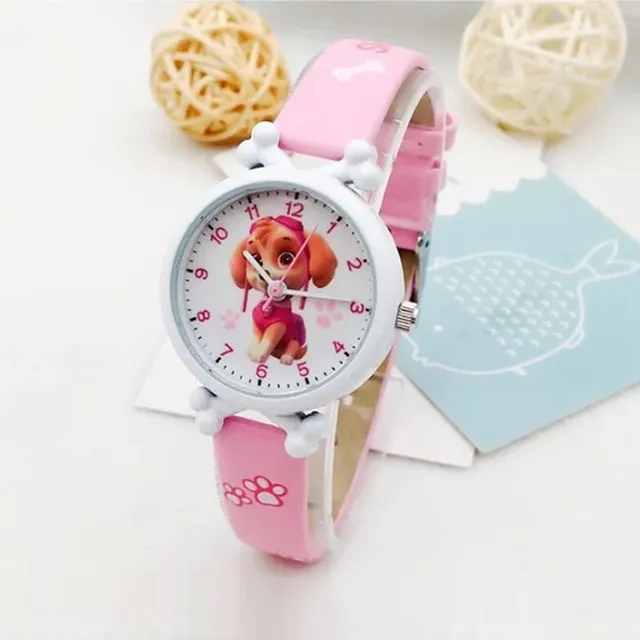 Stylish children's analogue watches with the motif of the Paw Patrol