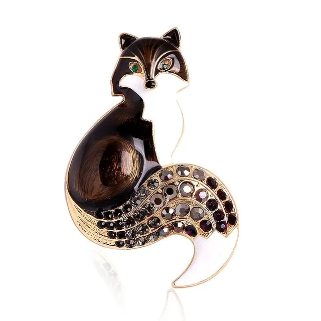 Stylish beautiful brooch - fox