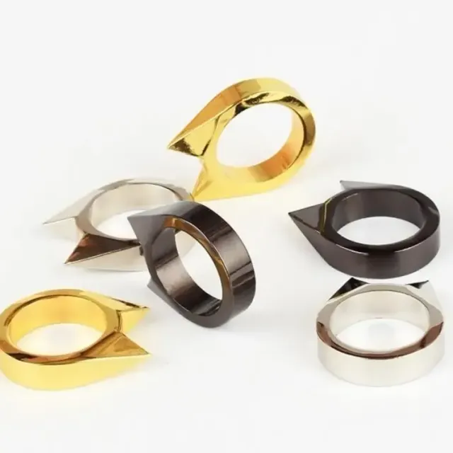 Stylish unisex ring designed for self-defense - 3 colors