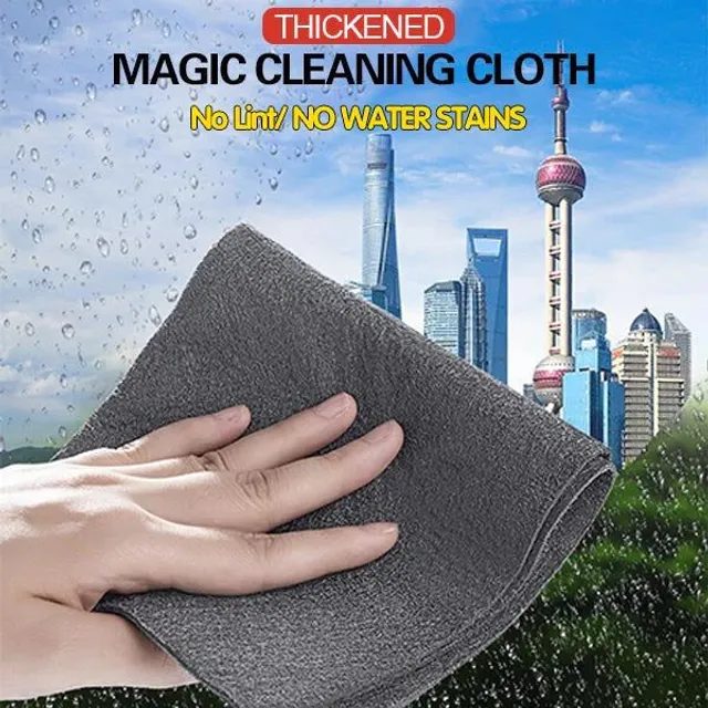Magical microfiber cleaning and polishing cloth for the home