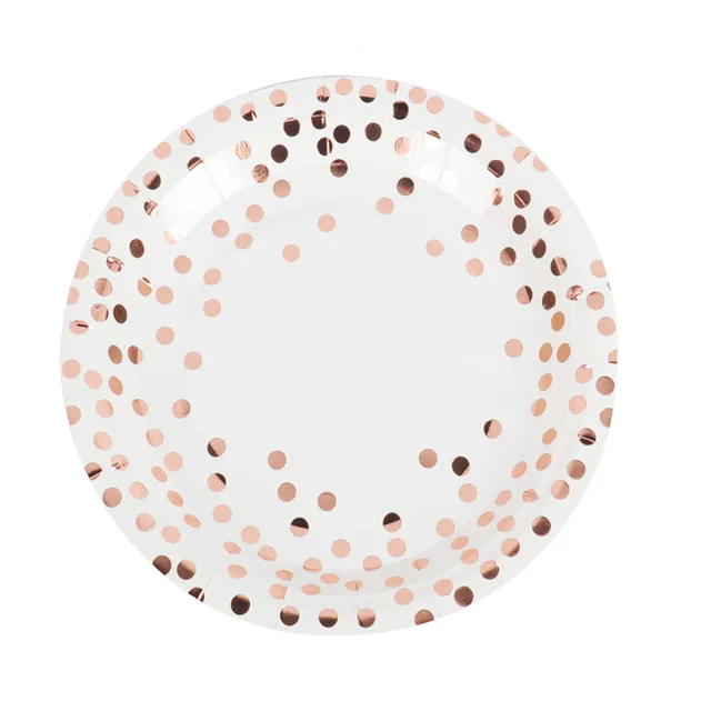 Rose Gold Table Paper Accessories for Celebration