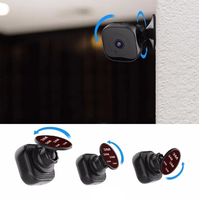 Mini kamera s pripojením Wifi, snímačom pohybu a nočným videním