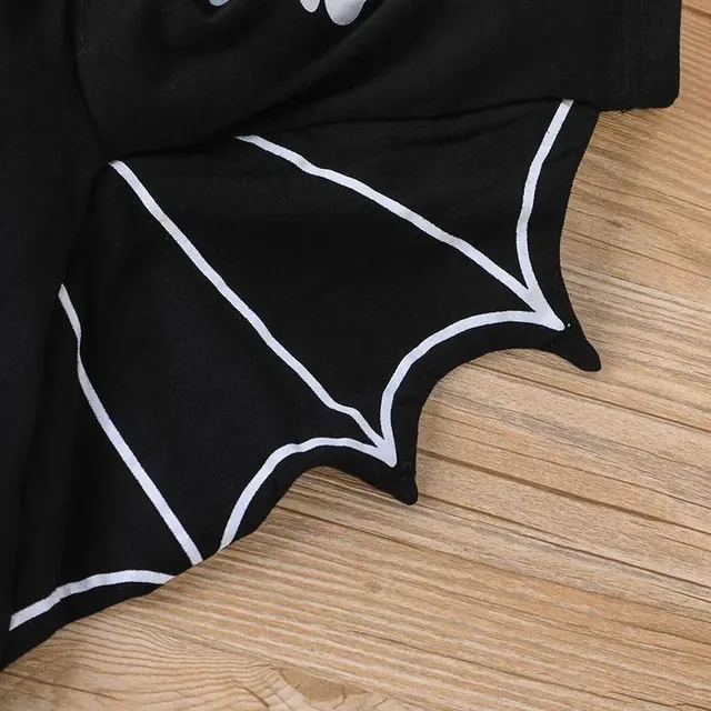 Children's black bat costume for Halloween